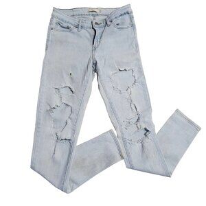Levi's Womens Size 26 Style 711 Skinny Jeans Light Weight Distressed Denim Pants